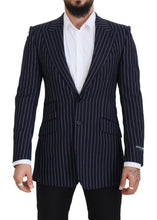 Load image into Gallery viewer, Dolce & Gabbana Elegant Navy Slim Fit Wool Blazer