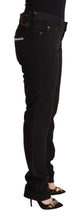 Load image into Gallery viewer, Just Cavalli Sleek Mid-Waist Slim Fit Black Jeans