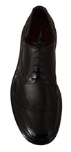 Load image into Gallery viewer, Dolce & Gabbana Elegant Calfskin Derby Oxford Wingtips