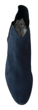 Load image into Gallery viewer, Dolce & Gabbana Chic Blue Suede Mid-Calf Boots with Stud Details