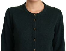 Load image into Gallery viewer, Dolce & Gabbana Elegant Cashmere Green Cardigan