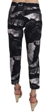 Load image into Gallery viewer, Dolce & Gabbana Elegant Black Banana Leaf Print Capri Pants