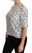 Load image into Gallery viewer, Dolce & Gabbana Elegant Trumpet Print Silk Blouse Top