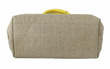 Load image into Gallery viewer, Dolce & Gabbana Beige Linen-Calf Tote with Gold Chain
