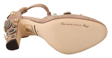 Load image into Gallery viewer, Dolce & Gabbana Glamorous Suede T-Strap Pumps with Embellishment