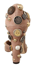 Load image into Gallery viewer, Dolce & Gabbana Glamorous Suede T-Strap Pumps with Embellishment