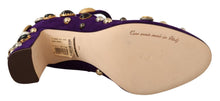 Load image into Gallery viewer, Dolce & Gabbana Elegant Suede Heels with Jewel Buttons