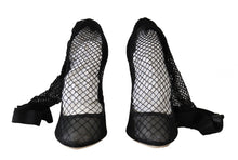 Load image into Gallery viewer, Dolce & Gabbana Elegant Netted Sock Pumps in Timeless Black