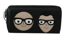 Load image into Gallery viewer, Dolce & Gabbana Elegant Black Leather Continental Wallet