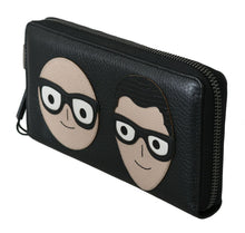 Load image into Gallery viewer, Dolce & Gabbana Elegant Black Leather Continental Wallet