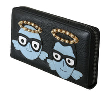 Load image into Gallery viewer, Dolce & Gabbana Elegant Black Leather Zip Wallet
