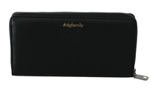 Load image into Gallery viewer, Dolce & Gabbana Elegant Black Leather Zip Wallet