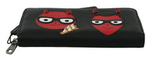 Load image into Gallery viewer, Dolce & Gabbana Chic Black and Red Leather Continental Wallet