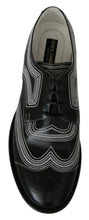 Load image into Gallery viewer, Dolce & Gabbana Elegant Black and White Derby Shoes