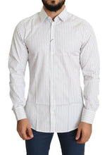 Load image into Gallery viewer, Dolce & Gabbana Elegant White Striped Cotton Dress Shirt