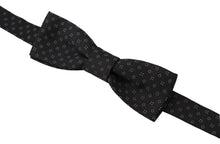 Load image into Gallery viewer, Dolce & Gabbana Exclusive Silk Patterned Black Bow Tie