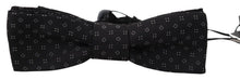 Load image into Gallery viewer, Dolce & Gabbana Exclusive Silk Patterned Black Bow Tie