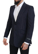 Load image into Gallery viewer, Dolce & Gabbana Elegant Navy Slim Fit Wool Blazer