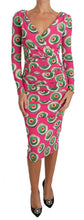 Load image into Gallery viewer, Dolce & Gabbana Elegant Pink Silk Sheath Bodycon Dress