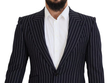 Load image into Gallery viewer, Dolce & Gabbana Elegant Navy Slim Fit Wool Blazer