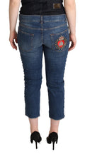 Load image into Gallery viewer, Dolce & Gabbana Elegant Mid-Waist Cropped Denim