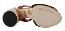 Load image into Gallery viewer, Dolce & Gabbana Multicolor Floral Crystal Embellished Sandals