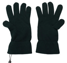 Load image into Gallery viewer, Dolce & Gabbana Elegant Cashmere Wrist Length Gloves in Dark Green