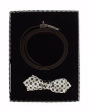 Load image into Gallery viewer, Dolce & Gabbana Elegant Baroque Silk Tie & Leather Belt Set
