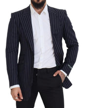 Load image into Gallery viewer, Dolce & Gabbana Elegant Navy Slim Fit Wool Blazer