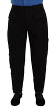 Load image into Gallery viewer, Dolce & Gabbana Chic Black Cargo Pants with Stretch Comfort