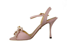 Load image into Gallery viewer, Dolce & Gabbana Elegant Silk Blend Pink Ankle Strap Heels