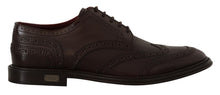Load image into Gallery viewer, Dolce & Gabbana Brown Leather Oxford Wingtip Formal Derby