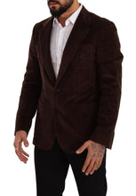 Load image into Gallery viewer, Dolce & Gabbana Elegant Brown Corduroy Slim Fit Blazer