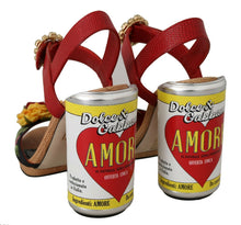 Load image into Gallery viewer, Dolce & Gabbana Multicolor Floral Crystal Embellished Sandals