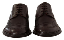 Load image into Gallery viewer, Dolce & Gabbana Brown Leather Oxford Wingtip Formal Derby