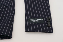 Load image into Gallery viewer, Dolce & Gabbana Elegant Navy Slim Fit Wool Blazer