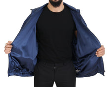 Load image into Gallery viewer, Dolce & Gabbana Regal Blue Silk Bomber Jacket