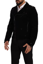 Load image into Gallery viewer, Dolce & Gabbana Sleek Black Cotton Biker Jacket