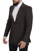 Load image into Gallery viewer, Dolce & Gabbana Elegant Striped Wool Blend Slim Blazer