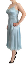 Load image into Gallery viewer, Dolce & Gabbana Elegant Lace Trim A-Line Midi Dress