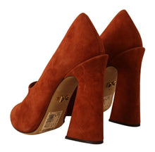 Load image into Gallery viewer, Dolce & Gabbana Elegant Cognac Suede Pumps