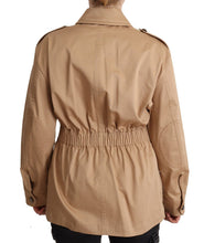 Load image into Gallery viewer, Dolce & Gabbana Chic Beige Button Down Coat with Embellishments