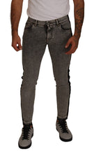 Load image into Gallery viewer, Dolce & Gabbana Chic Embellished Crown Skinny Jeans