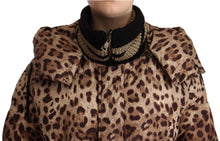 Load image into Gallery viewer, Dolce & Gabbana Elegant Leopard Print Long Jacket