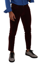 Load image into Gallery viewer, Dolce & Gabbana Bordeaux Slim Fit Skinny Jeans