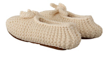 Load image into Gallery viewer, Dolce & Gabbana Chic Wool Knit Ballerina Flats