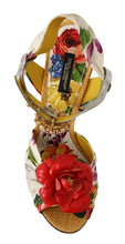 Load image into Gallery viewer, Dolce & Gabbana Multicolor Crystal Embellished Heel Sandals