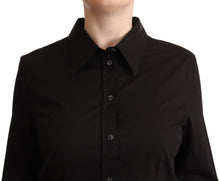 Load image into Gallery viewer, Dolce & Gabbana Elegant Black Cotton Blend Collared Top