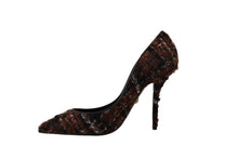 Load image into Gallery viewer, Dolce & Gabbana Elegant Multicolor Tweed Pumps