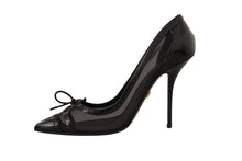 Load image into Gallery viewer, Dolce & Gabbana Elegant Black Mesh Stiletto Pumps